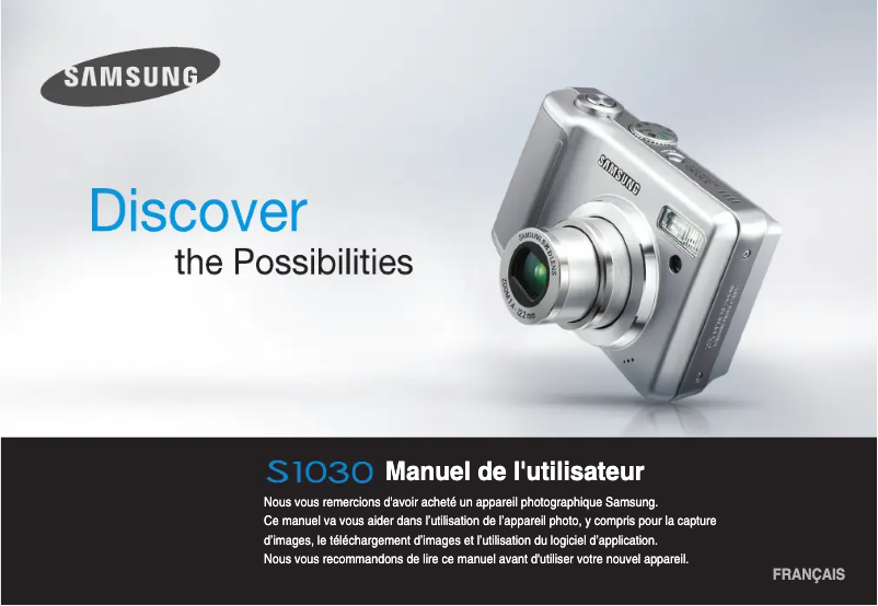 Page n°1 - Manuel utilisateur Samsung S1030