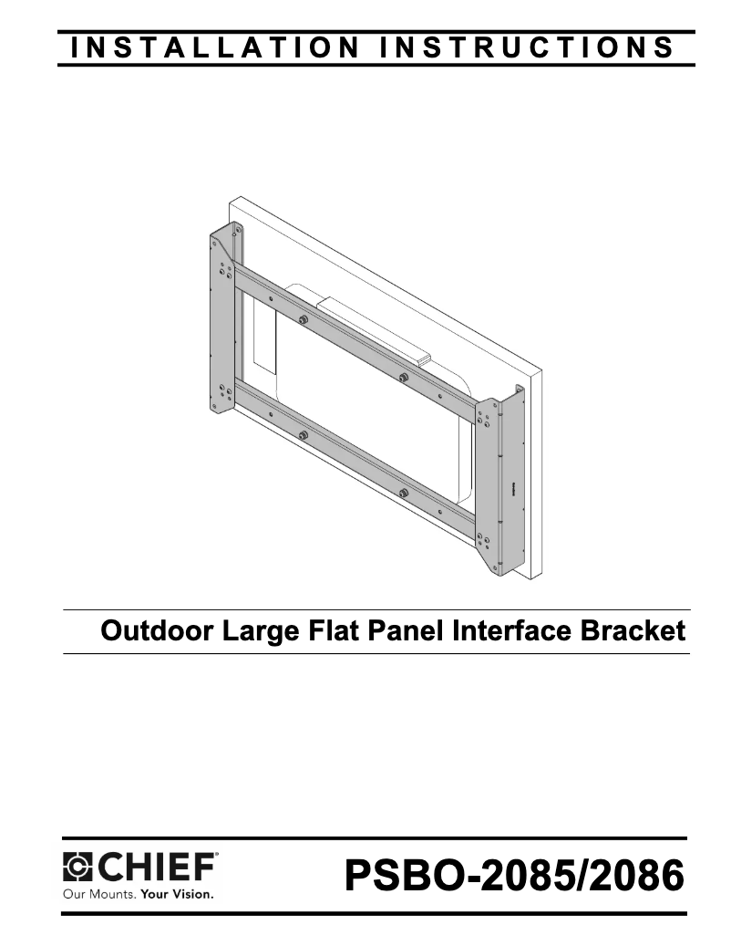 Página 1 del manual Manual de usuario Chief PSBO2086