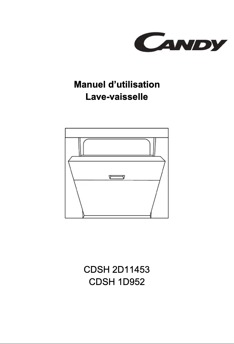 Page 1 de la notice Manuel utilisateur Candy CDSH 1D952
