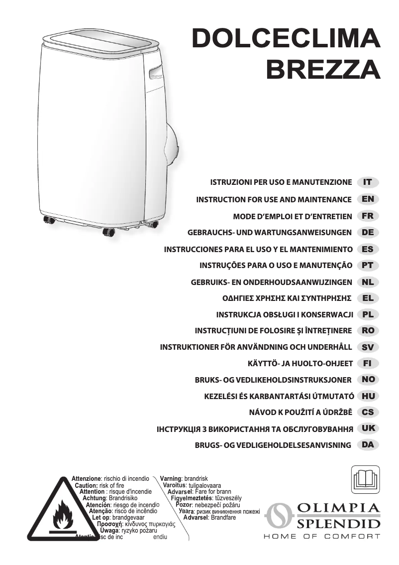 Image de la première page du manuel de l'appareil Dolceclima Brezza 14 HP WiFi