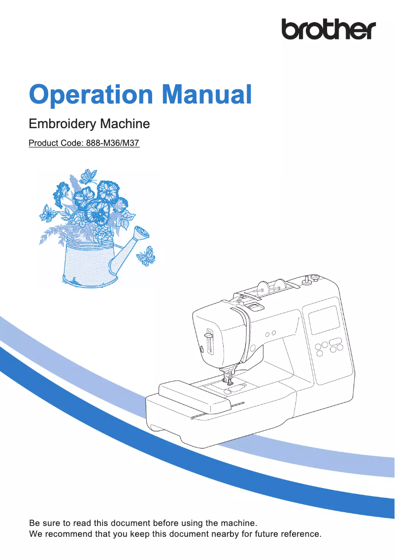 Page 1 de la notice Manuel utilisateur Brother PE535