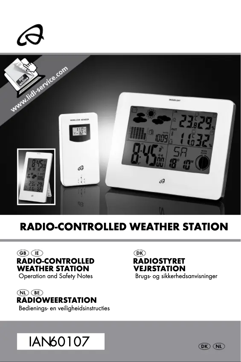 Page 1 de la notice Manuel utilisateur Auriol IAN 60107