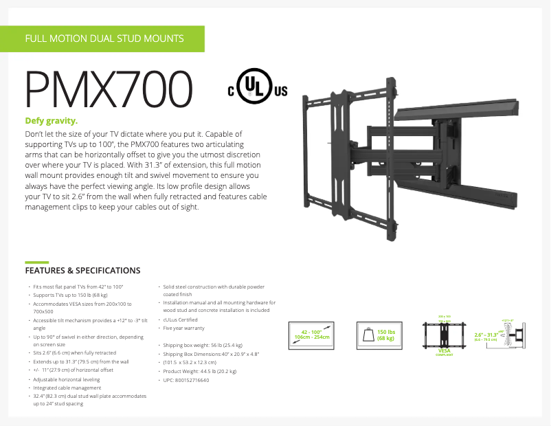 Image de la première page du manuel de l'appareil PMX700