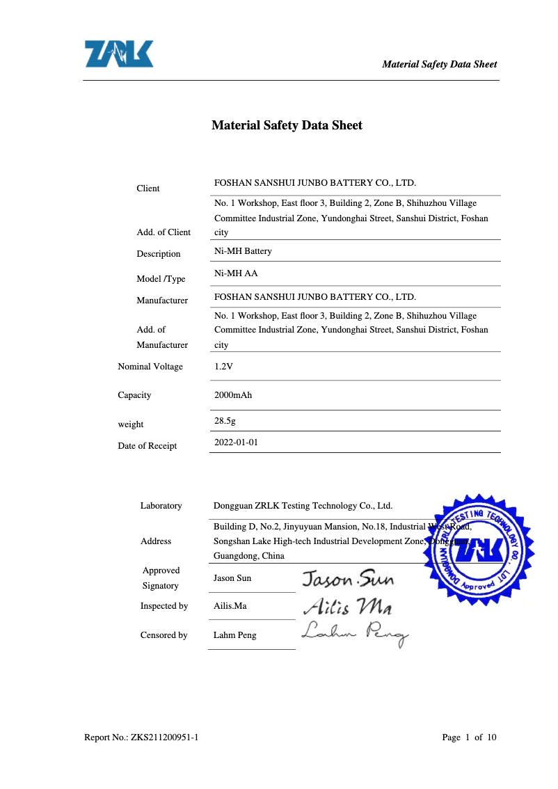 Page 1 de la notice Instructions de sécurité Kern FH 5UK