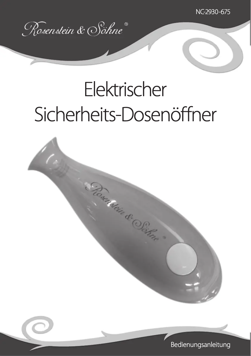 Page n°1 - Manuel utilisateur Rosenstein & Söhne NC-2930-919