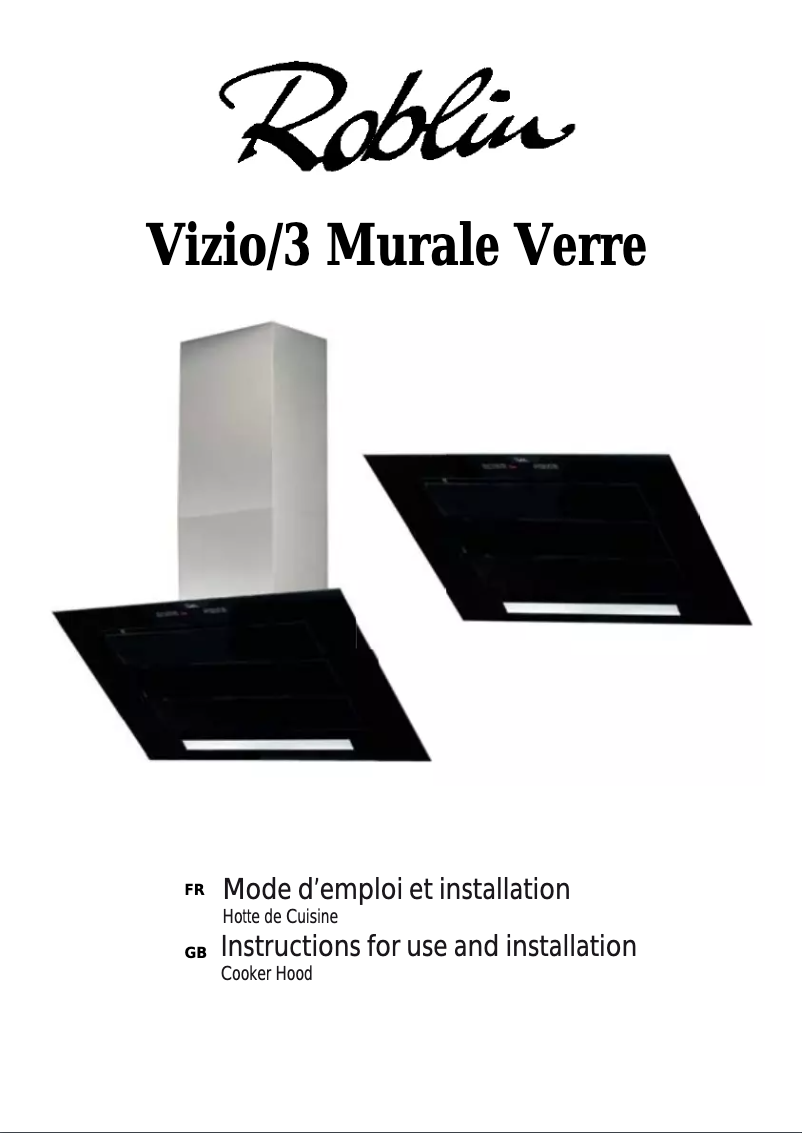 Page n°1 - Manuel utilisateur Roblin Verre 1100 Vizio