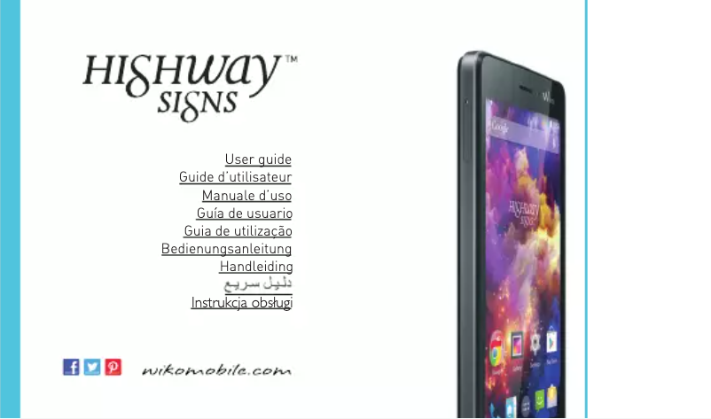 Page n°1 - Manuel utilisateur Wiko Highway Signs