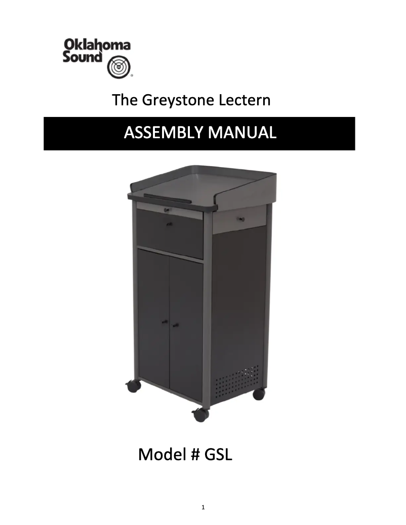 Image de la première page du manuel de l'appareil GSL