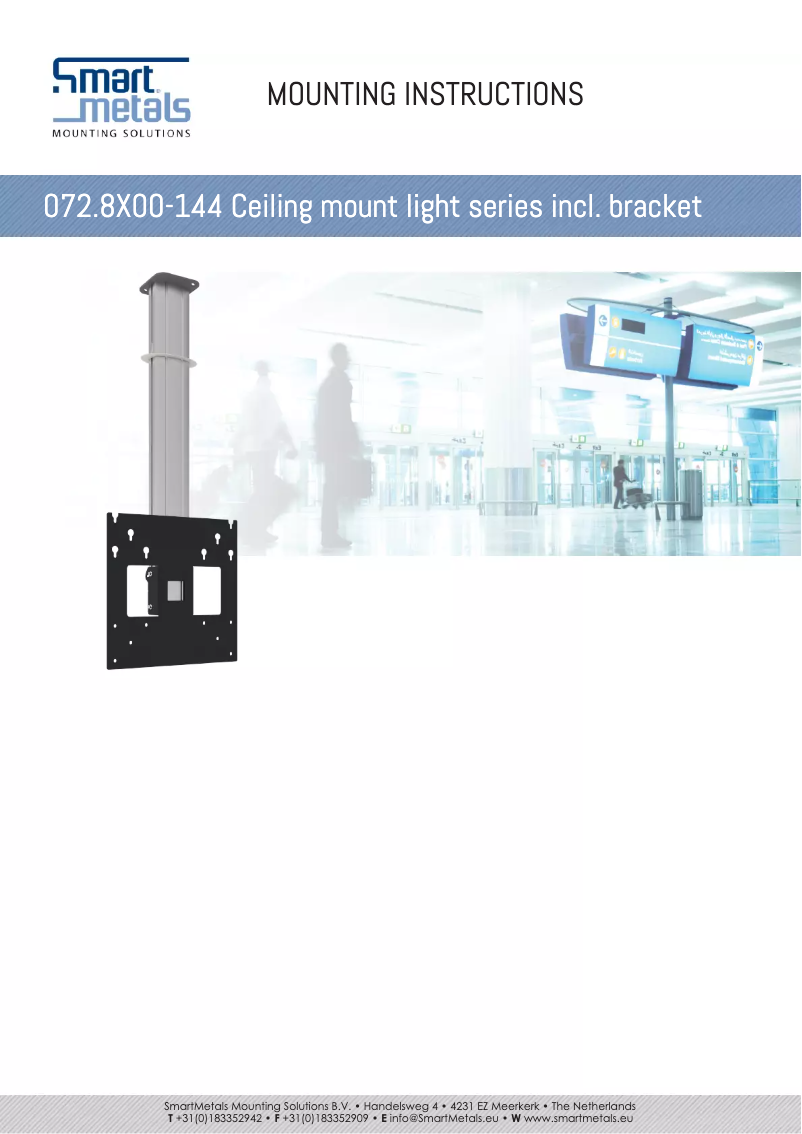Page n°1 - Manuel utilisateur SmartMetals 072.8100-144