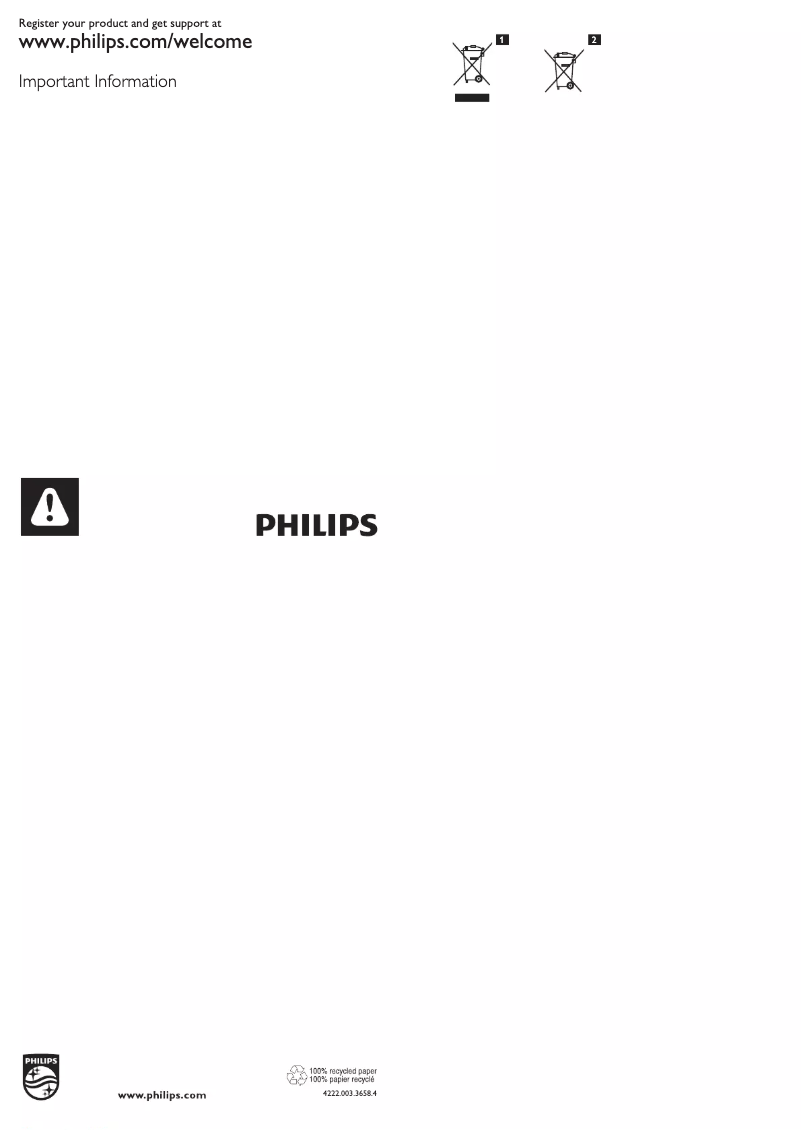Page n°1 - Manuel utilisateur Philips Performer Active FC8579
