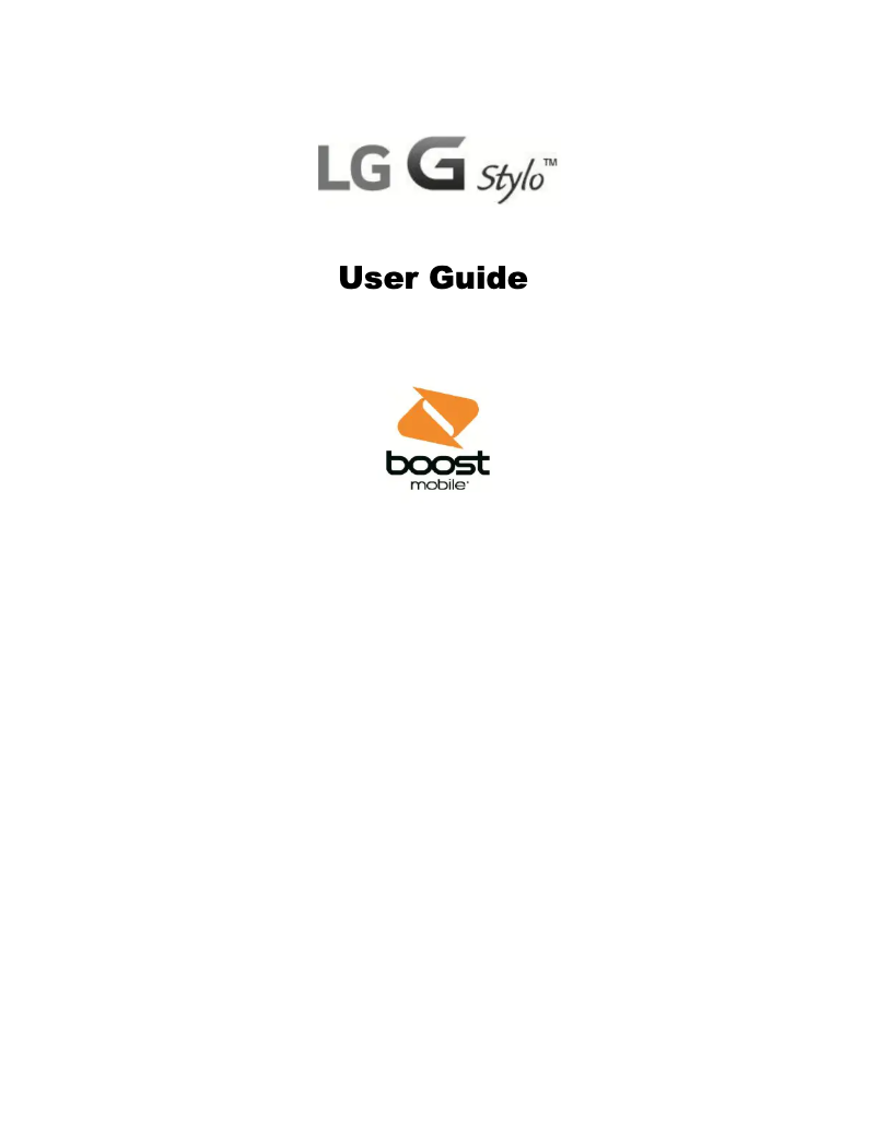 Página 1 del manual Manual de usuario LG G Stylo