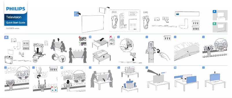First page image of the manual for 65OLED876