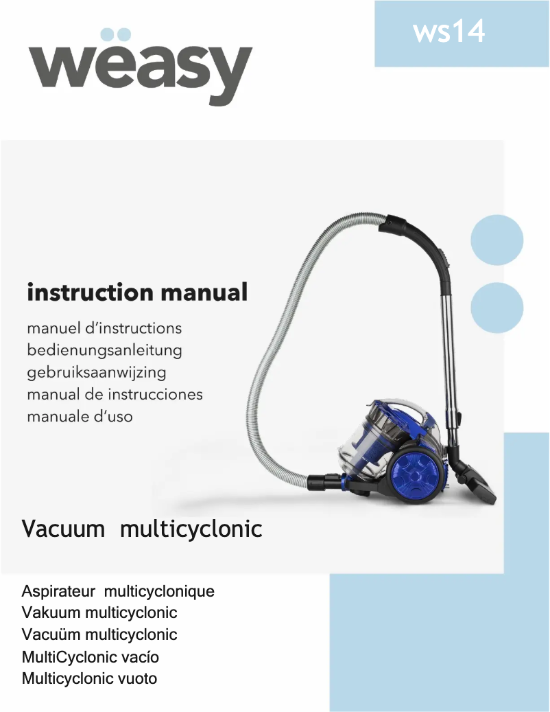 Image de la première page du manuel de l'appareil ws14