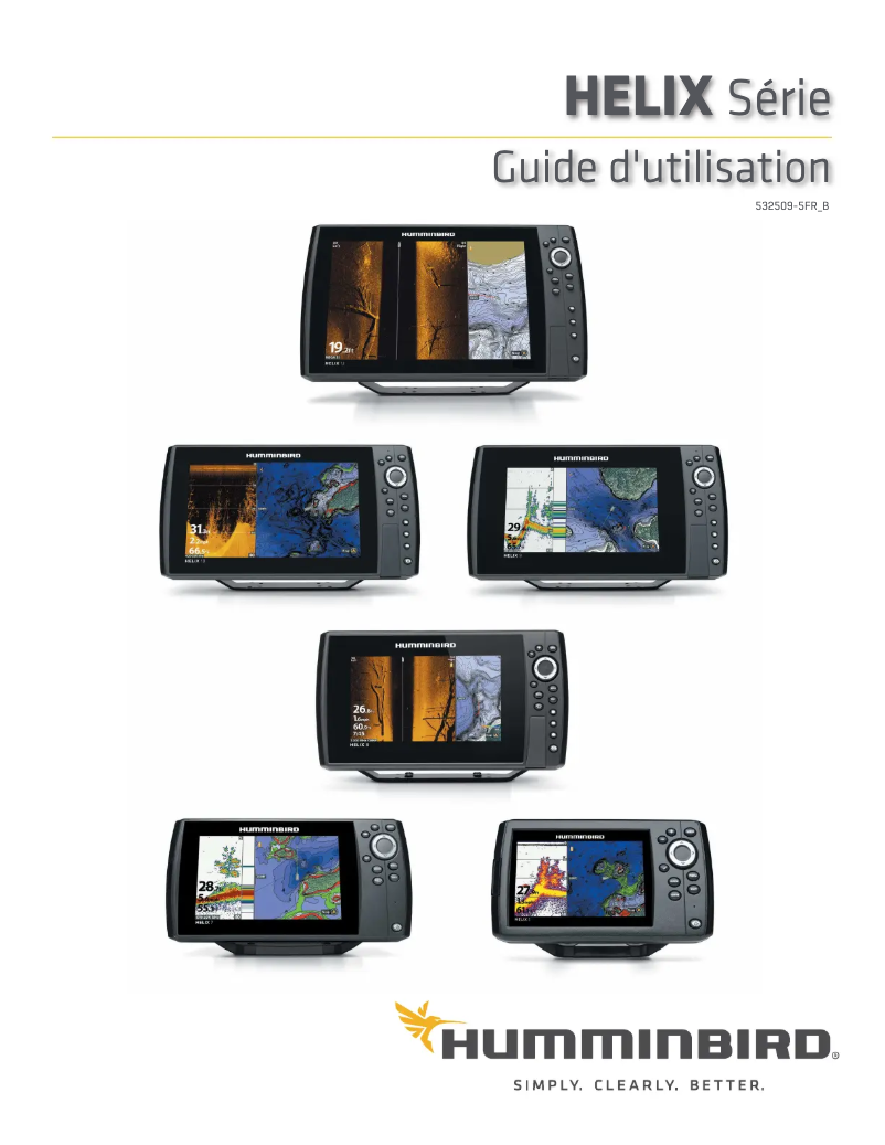 Imagen de la primera página del manual del dispositivo Helix 9 CHIRP MEGA SI+ GPS G4N CHO