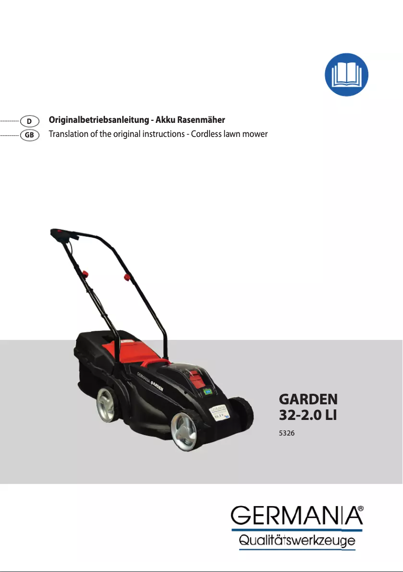 Page n°1 - Manuel utilisateur Germania Garden 32-2.0 Li