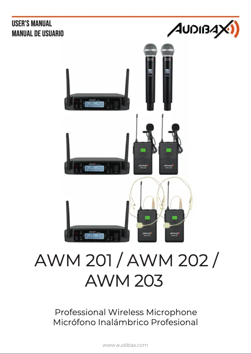 Page 1 de la notice Manuel utilisateur Audibax AWM 201