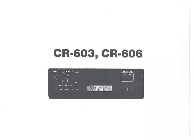 Image de la première page du manuel de l'appareil CR-606