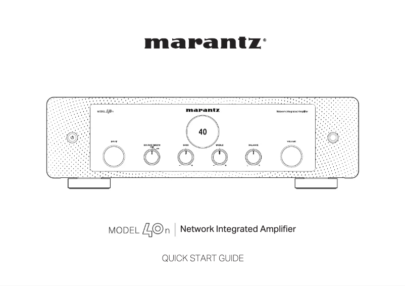 Image de la première page du manuel de l'appareil Model 40n