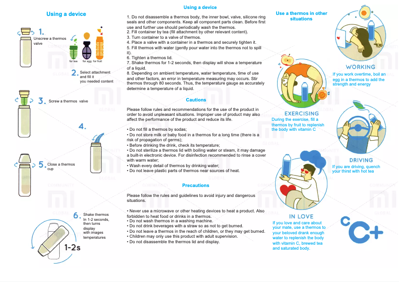 Page 1 de la notice Manuel utilisateur Xiaomi KissKissFish CC Cup