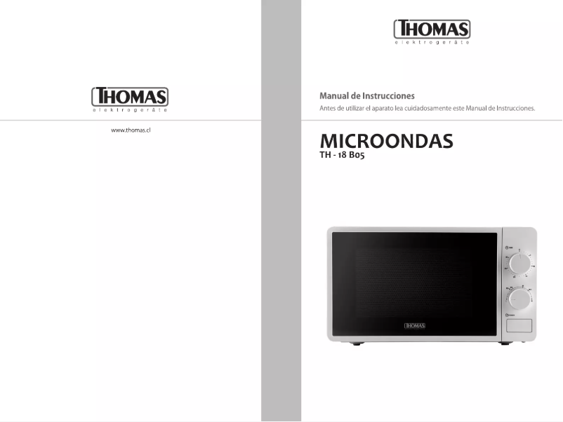 Page n°1 - Manuel utilisateur Thomas TH-18B05