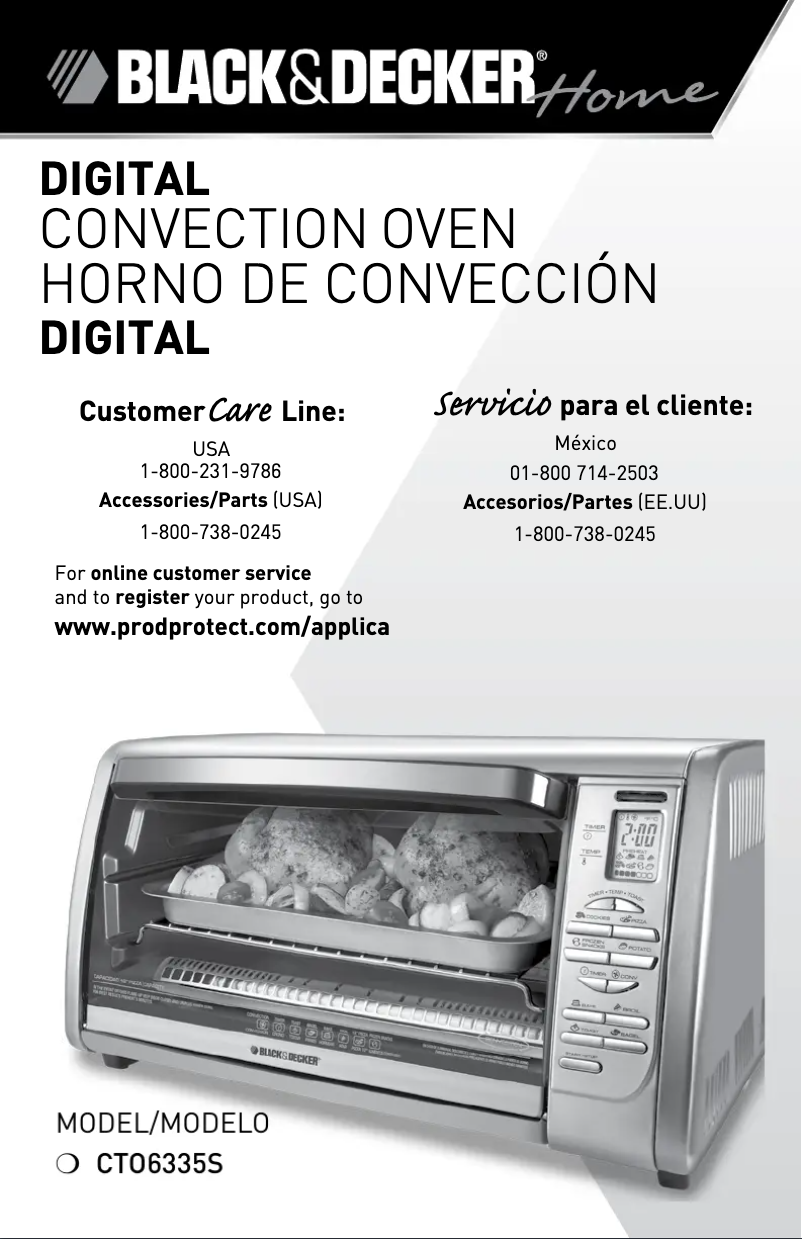 Page 1 of the manual User Manual Black & Decker CTO6335S