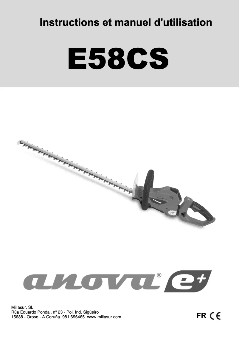 Página 1 del manual Manual de usuario Anova E58CS