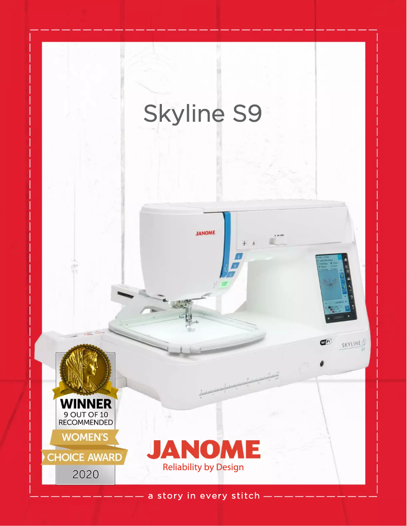 Page 1 de la notice Brochure Janome Skyline S9