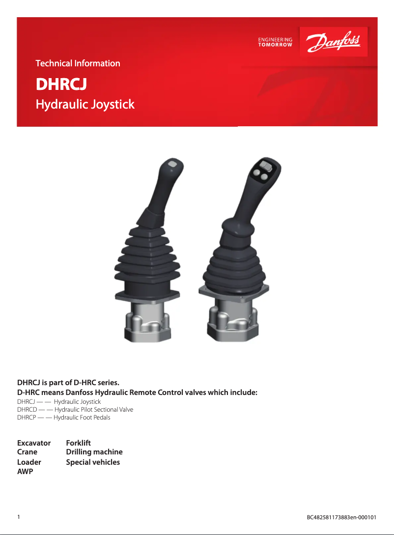 Image de la première page du manuel de l'appareil DHRCJ