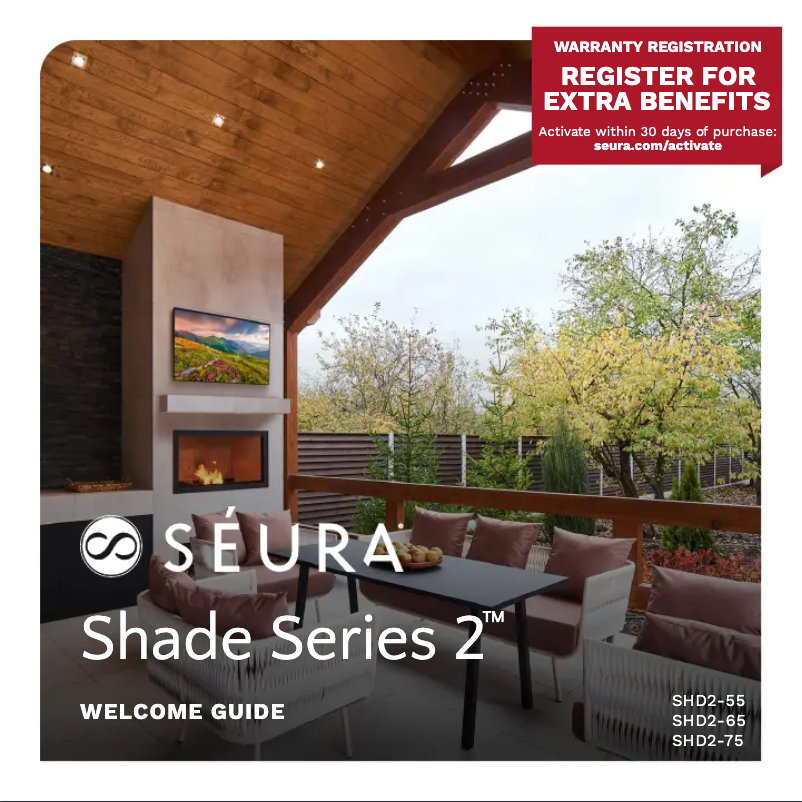 Page n°1 - Manuel utilisateur Seura Shade SHD2-65