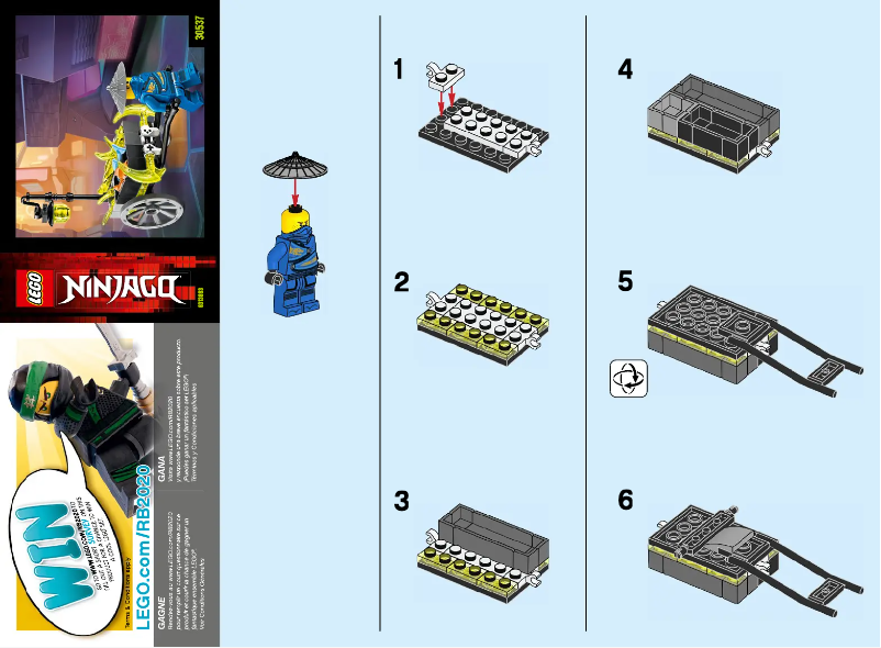 Page 1 de la notice Manuel utilisateur Lego Ninjago 30537