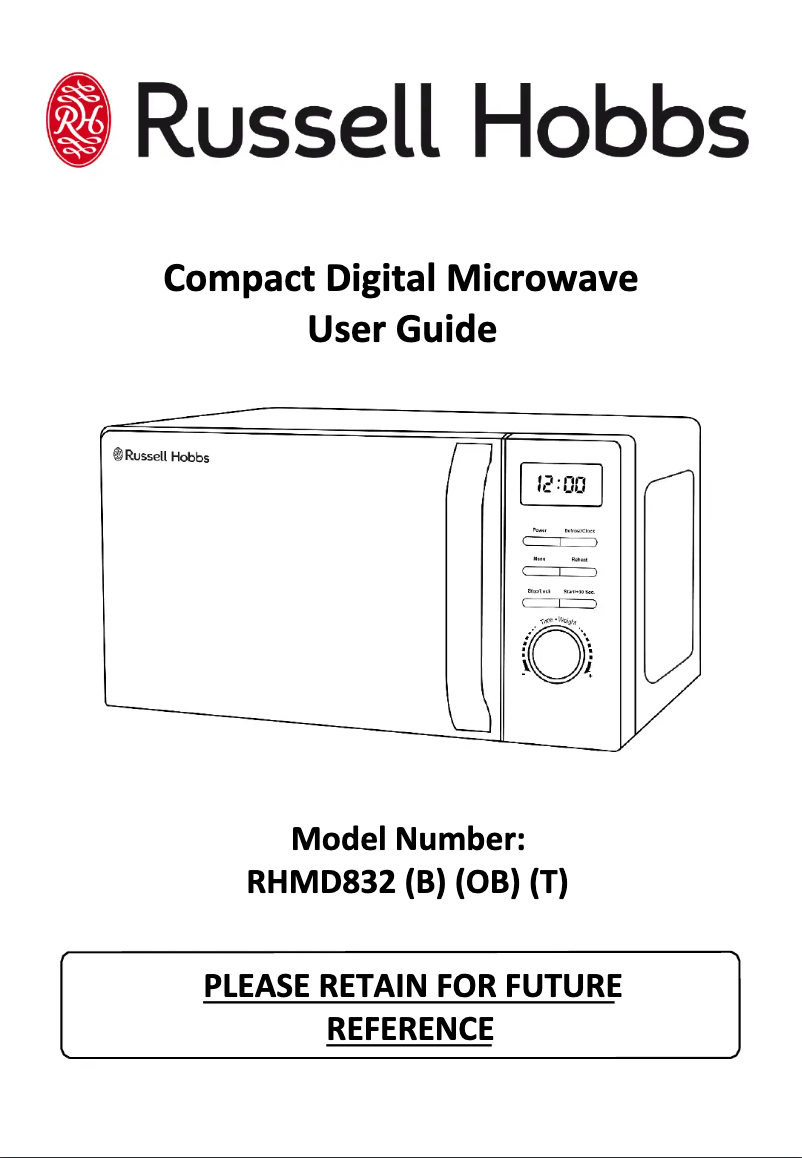 Image de la première page du manuel de l'appareil RHMD832B
