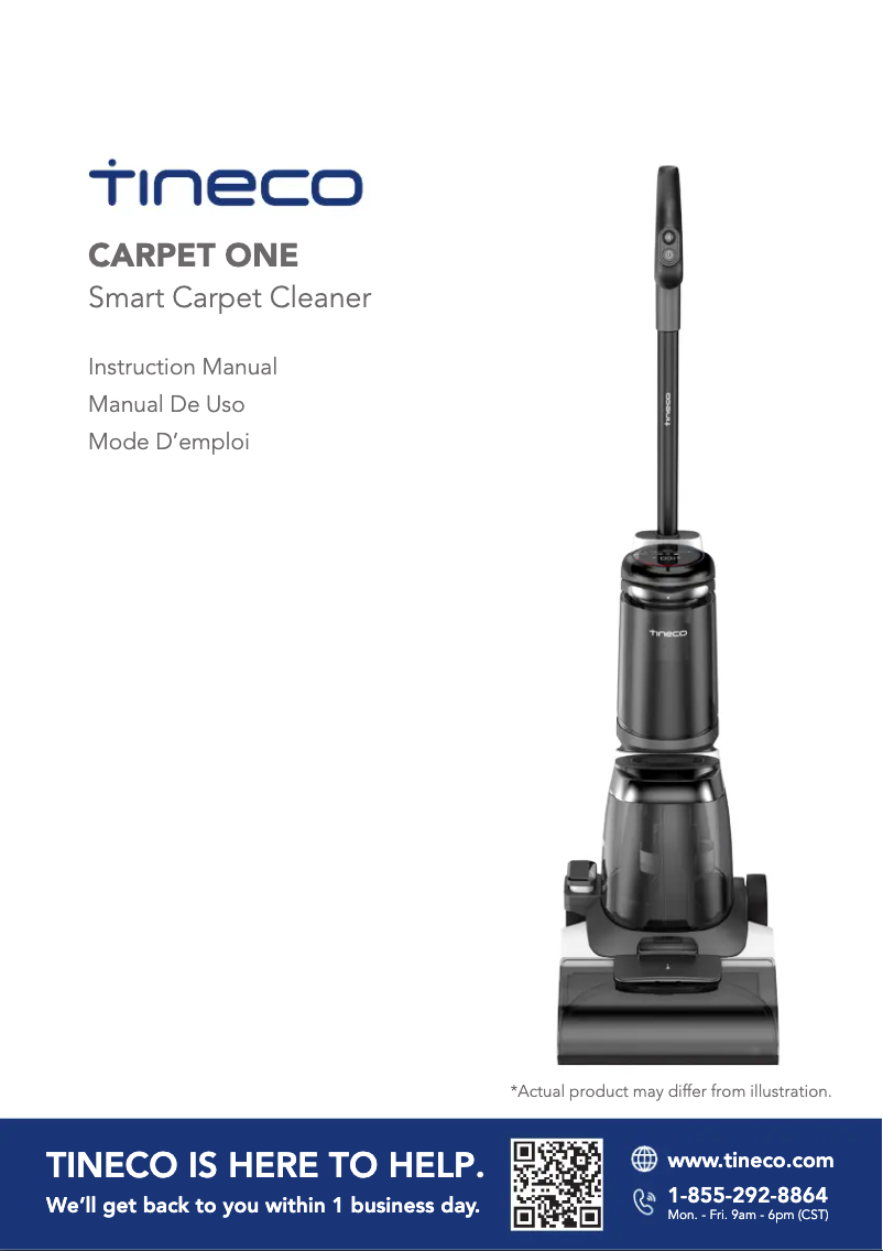 Page n°1 - Manuel utilisateur Tineco Carpet One