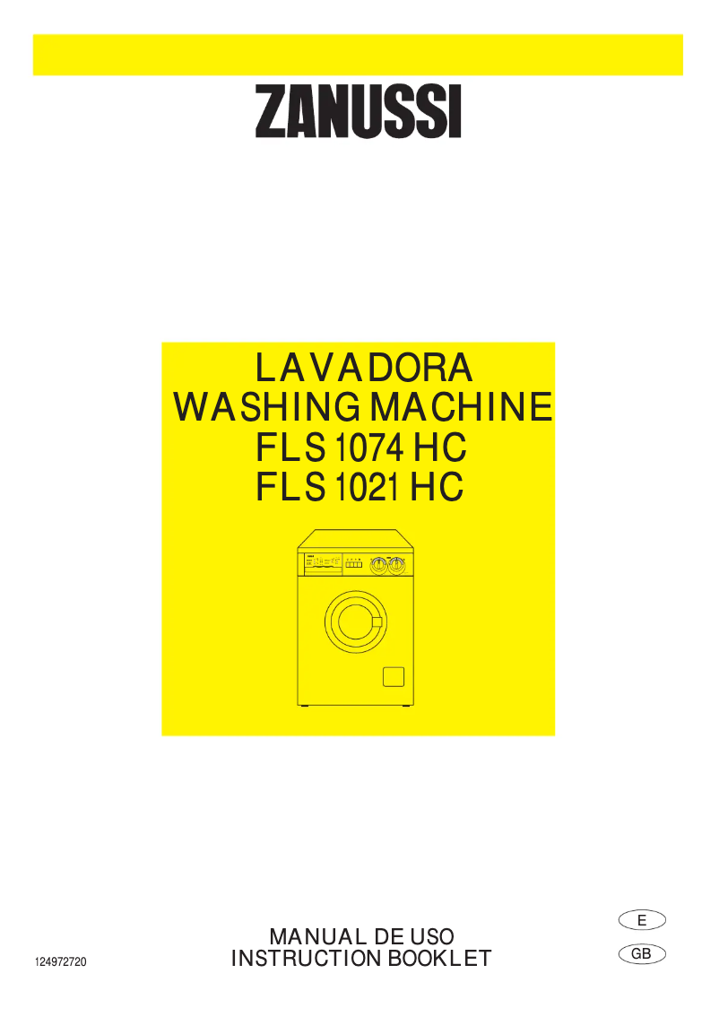 Page 1 de la notice Manuel utilisateur Zanussi FLS 1074 HC