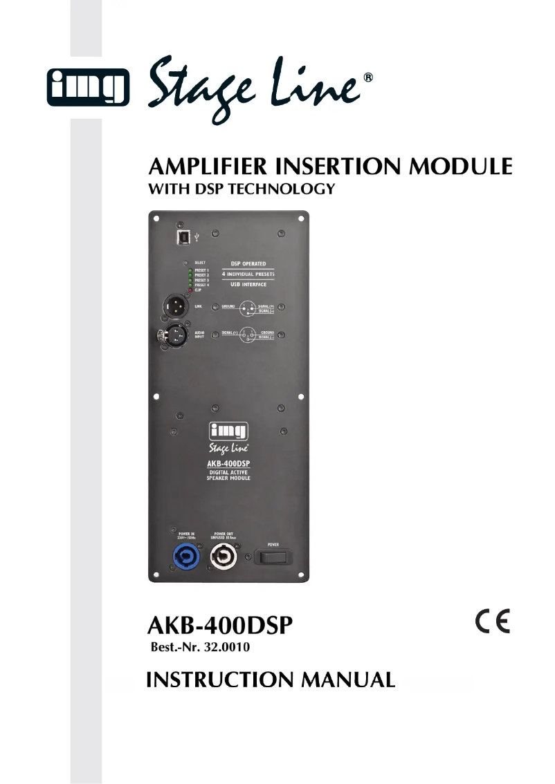 Page 1 de la notice Manuel utilisateur Monacor AKB-400DSP