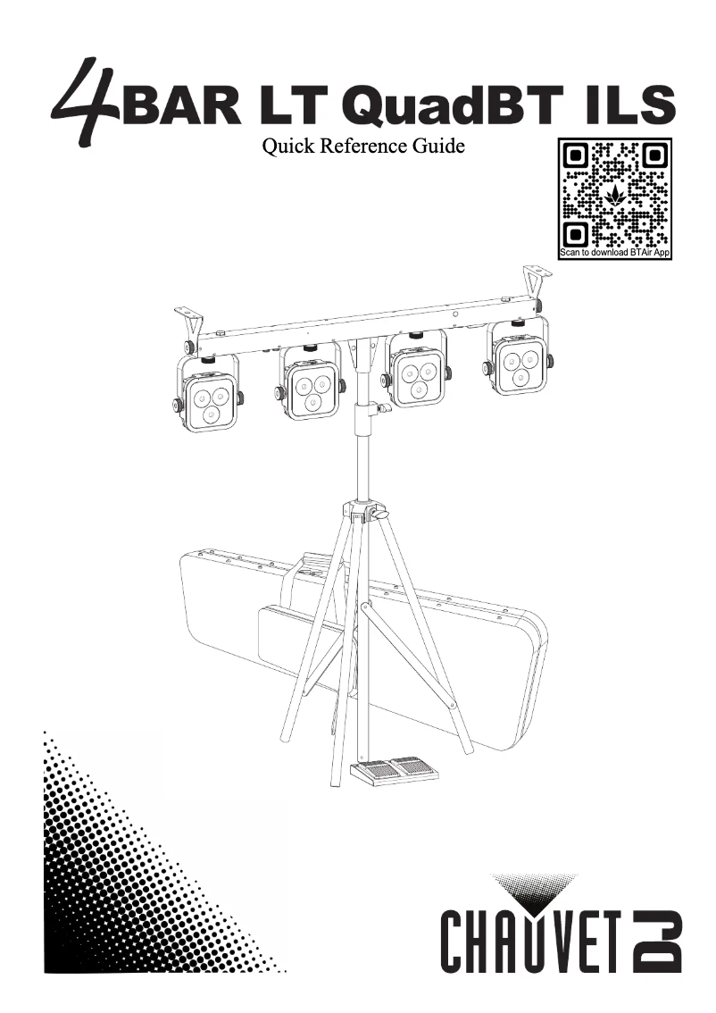 Page 1 de la notice Manuel utilisateur Chauvet 4BAR LT QuadBT ILS