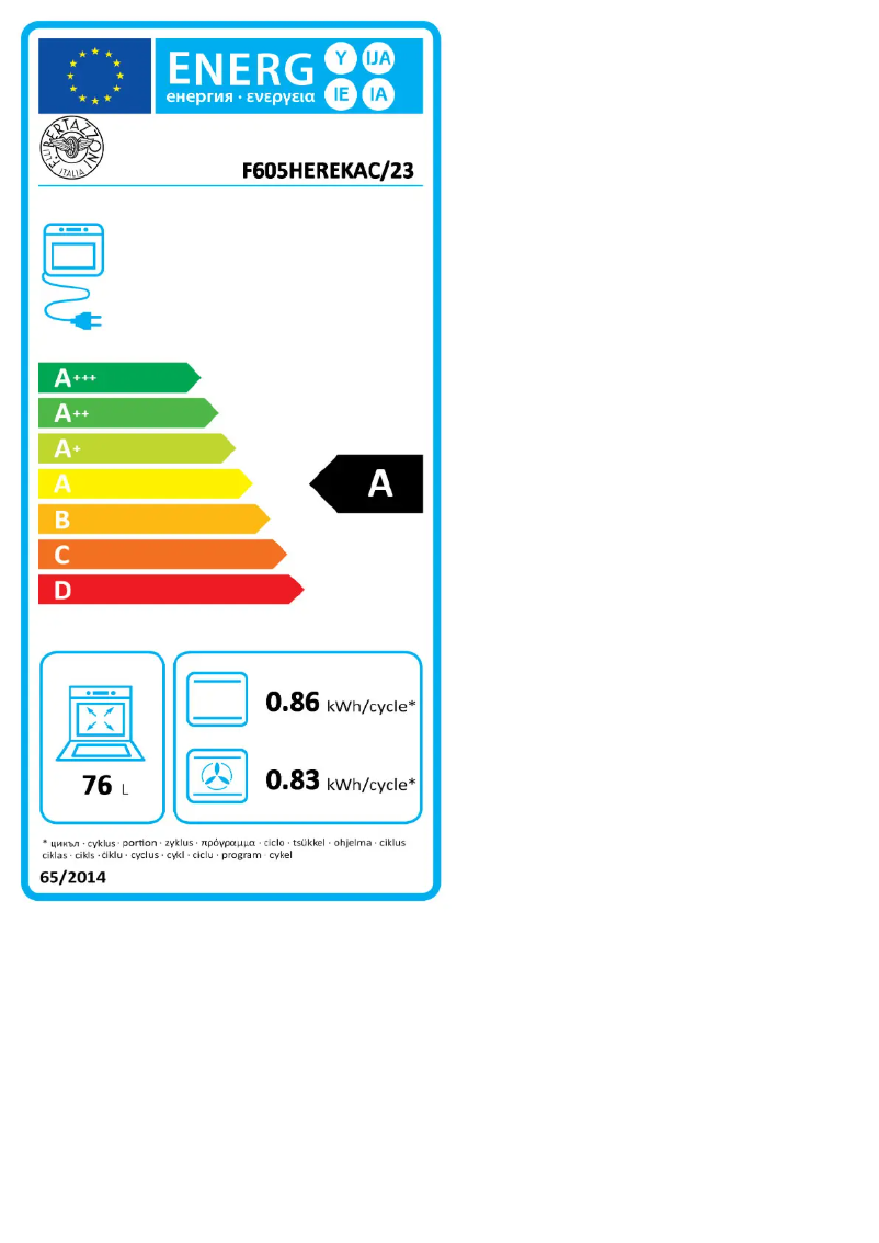 Image de la première page du manuel de l'appareil F605HEREKNE