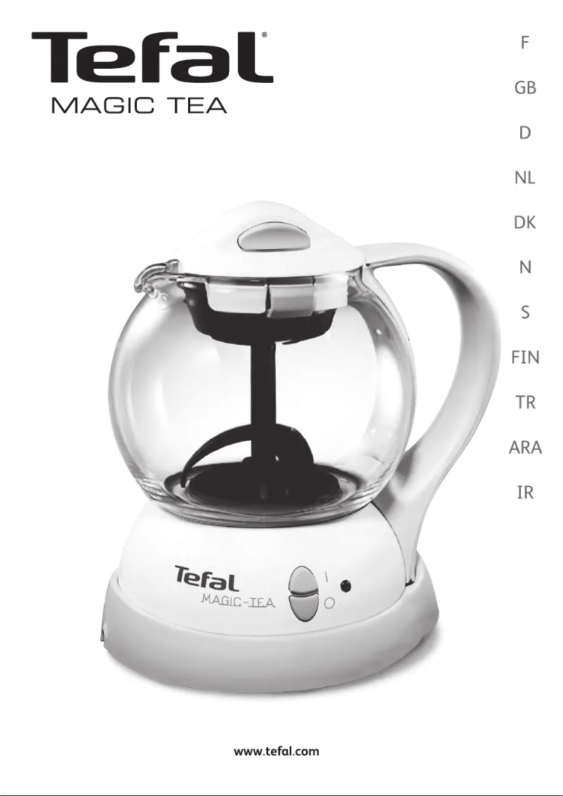 Page 1 de la notice Manuel utilisateur Tefal Magic Tea BJ1005