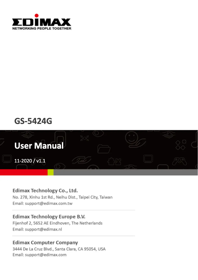 Página 1 del manual Manual de usuario Edimax GS-5424G