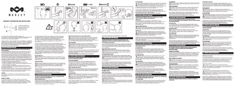 Page 1 de la notice Manuel utilisateur House of Marley Positive Vibration 2.0 BT