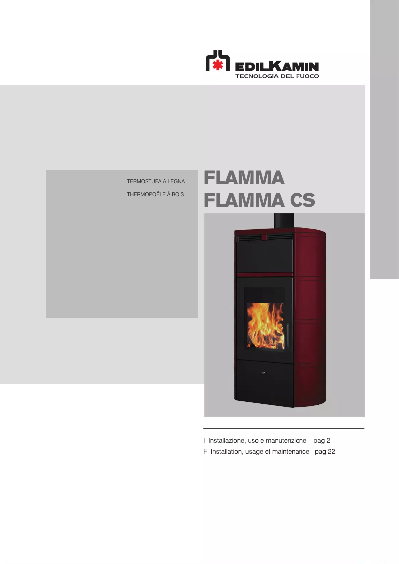 Image de la première page du manuel de l'appareil FLAMMA
