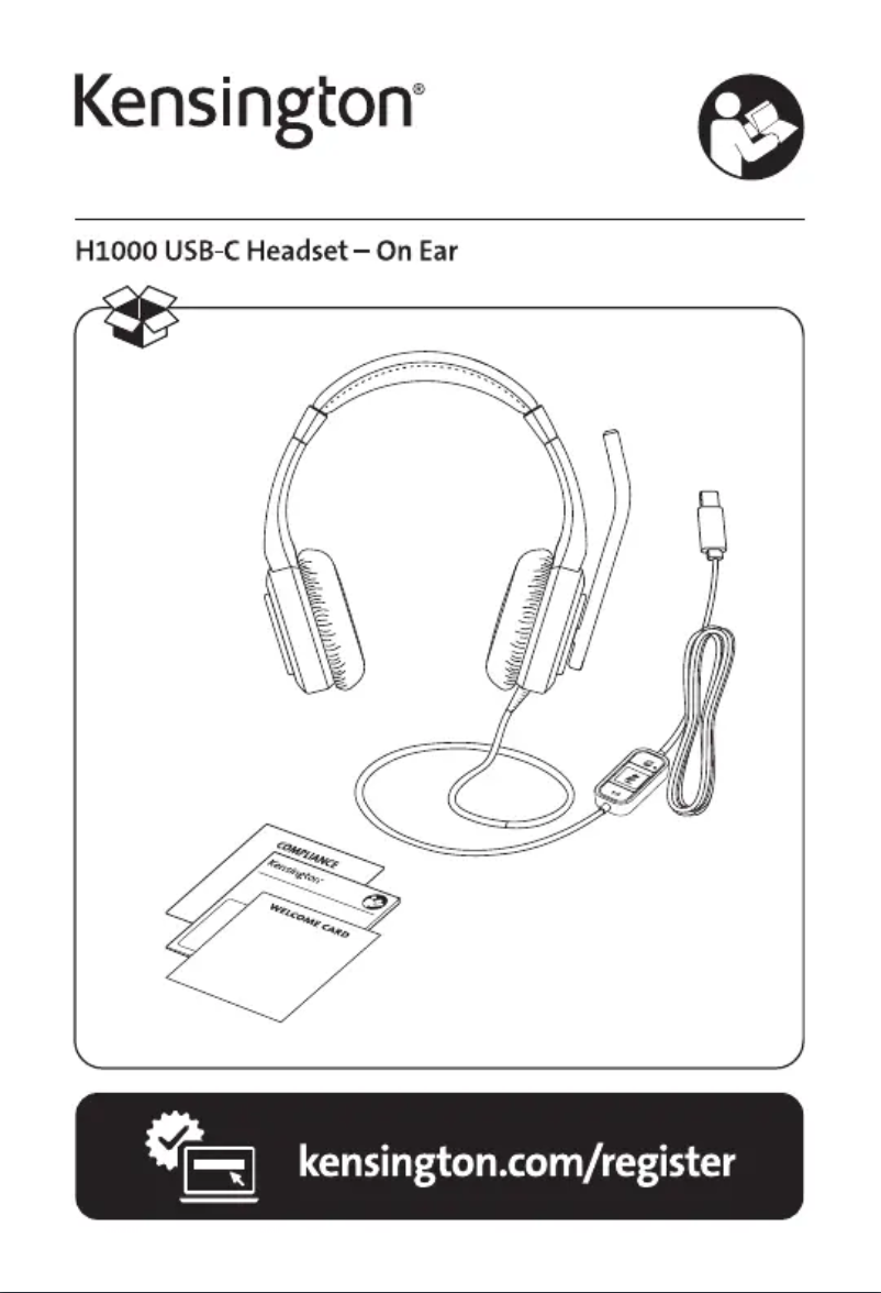 Image de la première page du manuel de l'appareil H1000