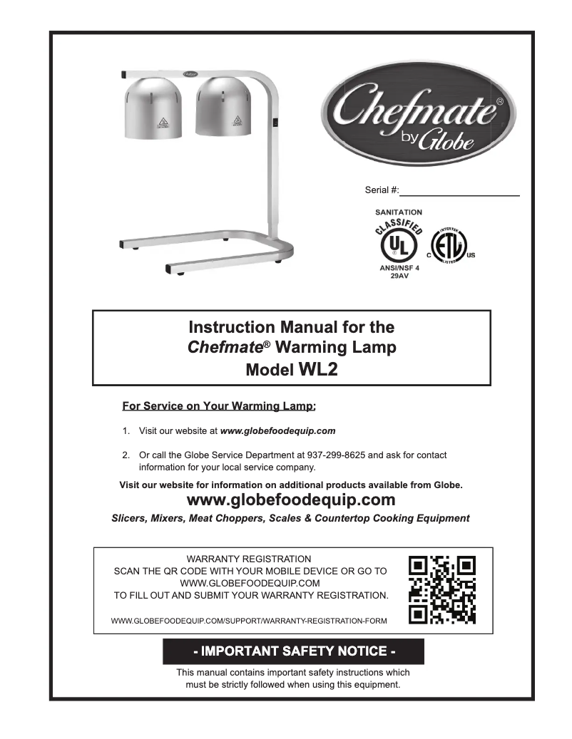 Image de la première page du manuel de l'appareil WL2