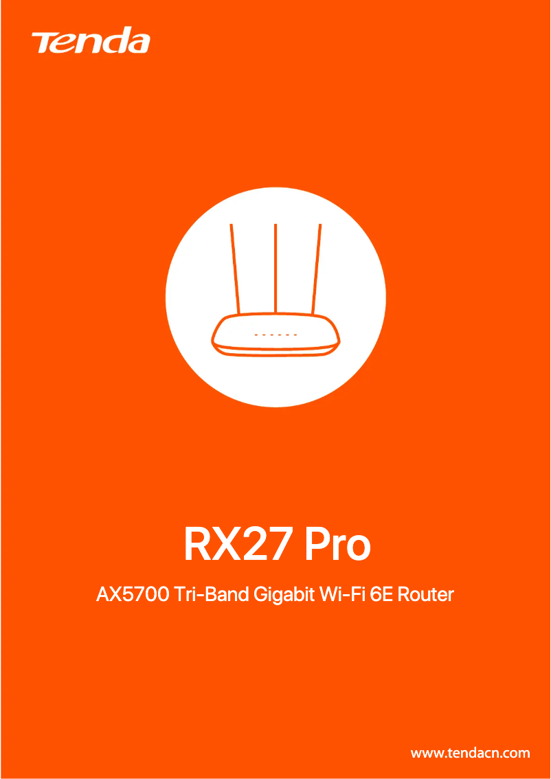 Page n°1 - Fiche technique Tenda RX27 Pro