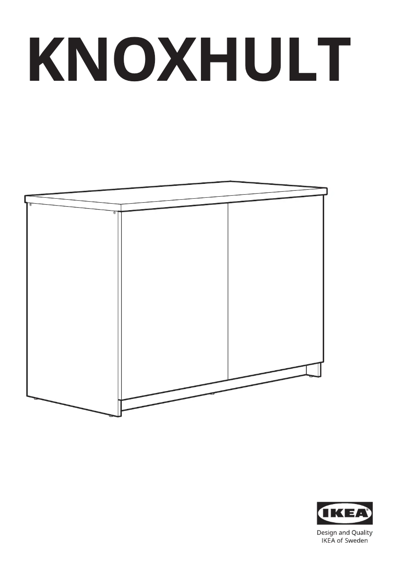 Page 1 de la notice Manuel utilisateur Ikea KNOXHULT 203.342.53