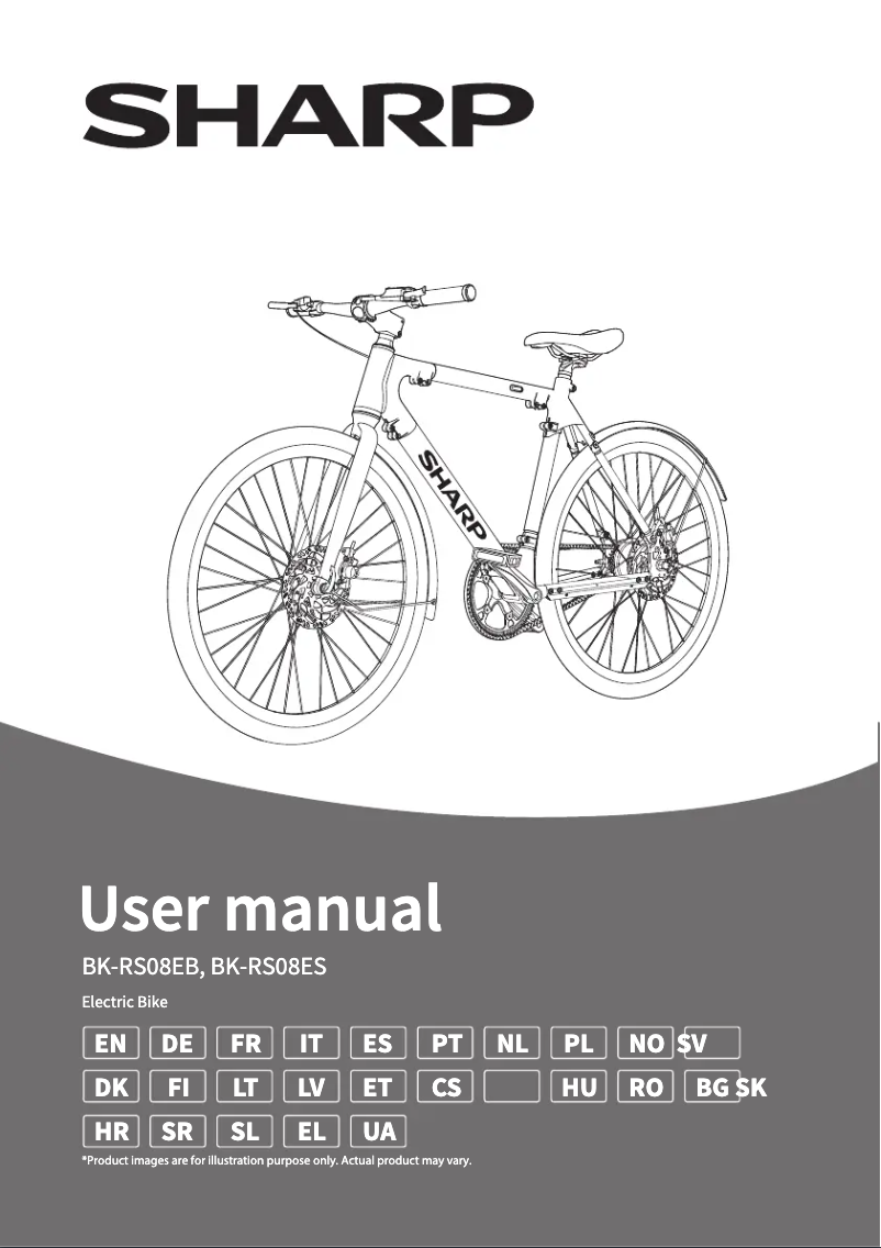 Página 1 del manual Manual de usuario Sharp BK-RS08ES