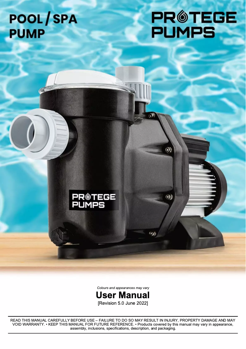 Image de la première page du manuel de l'appareil SPPE 100