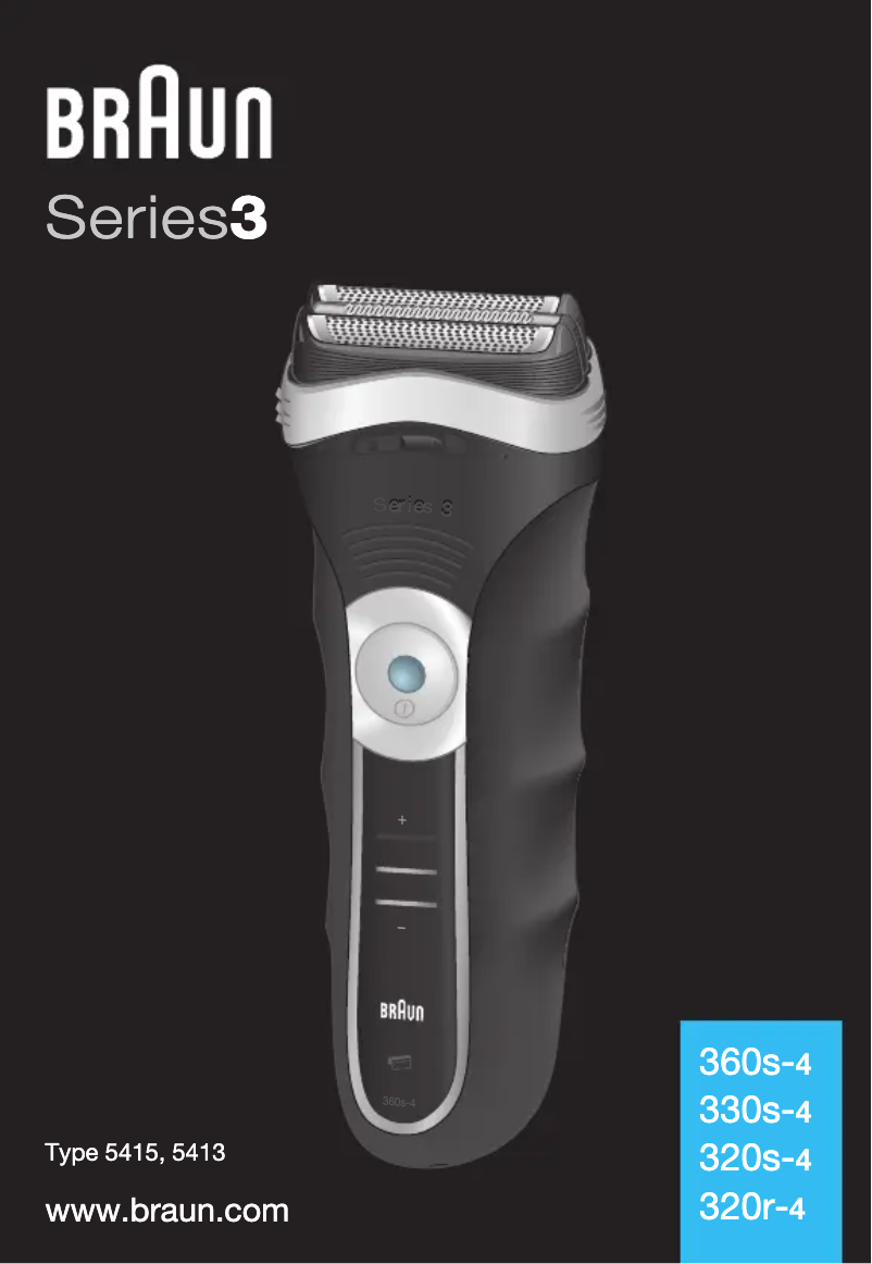 Page n°1 - Manuel utilisateur Braun Series 3 330-S4
