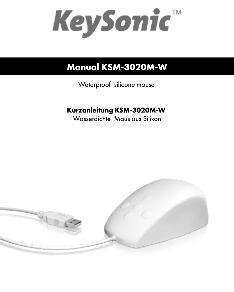 Page n°1 - Mode d'emploi KeySonic KSM-3020M-W