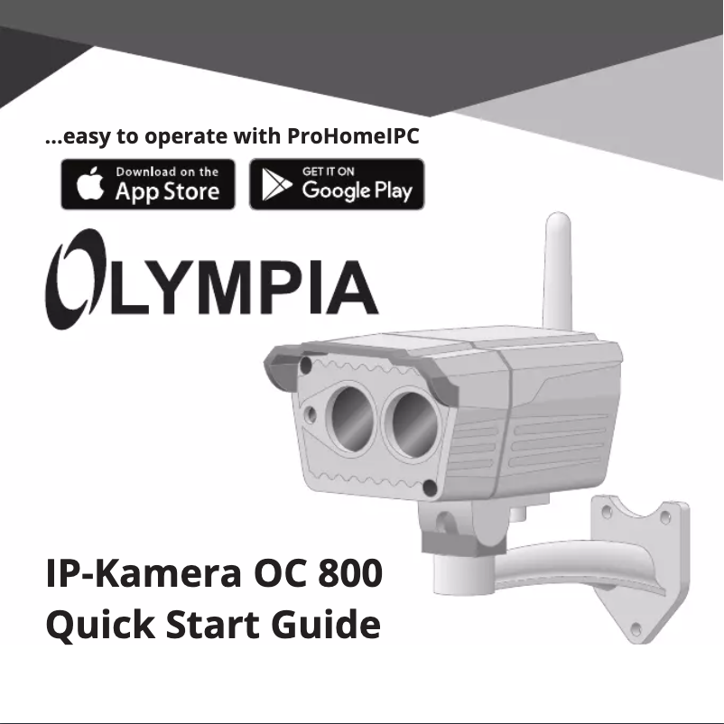 Page n°1 - Manuel utilisateur Olympia OC 800