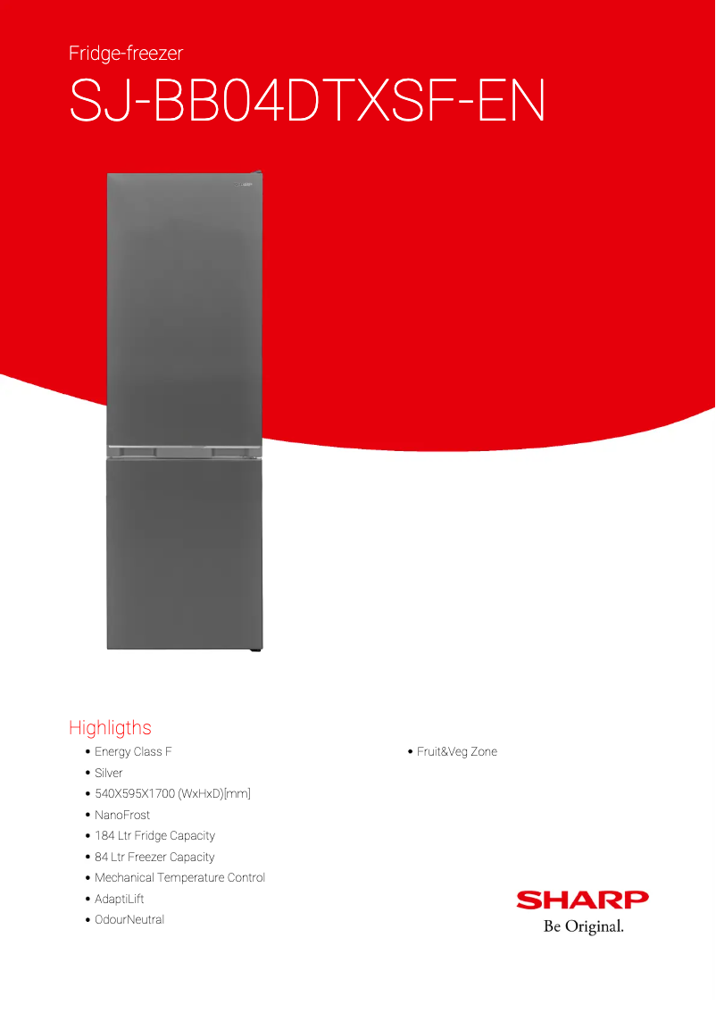 Image de la première page du manuel de l'appareil SJ-BB04DTXSF-EN